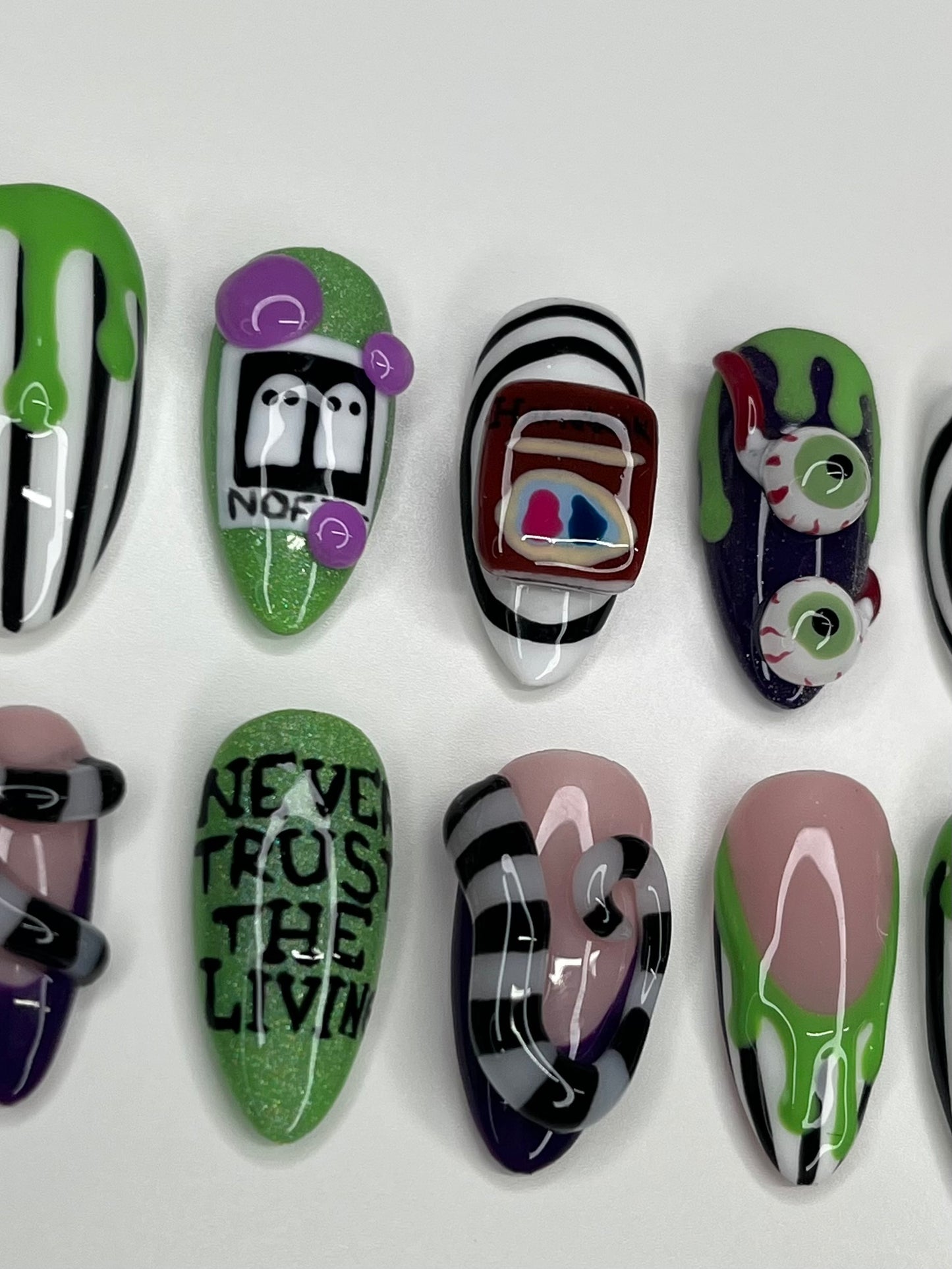 Beetle Juice Nails