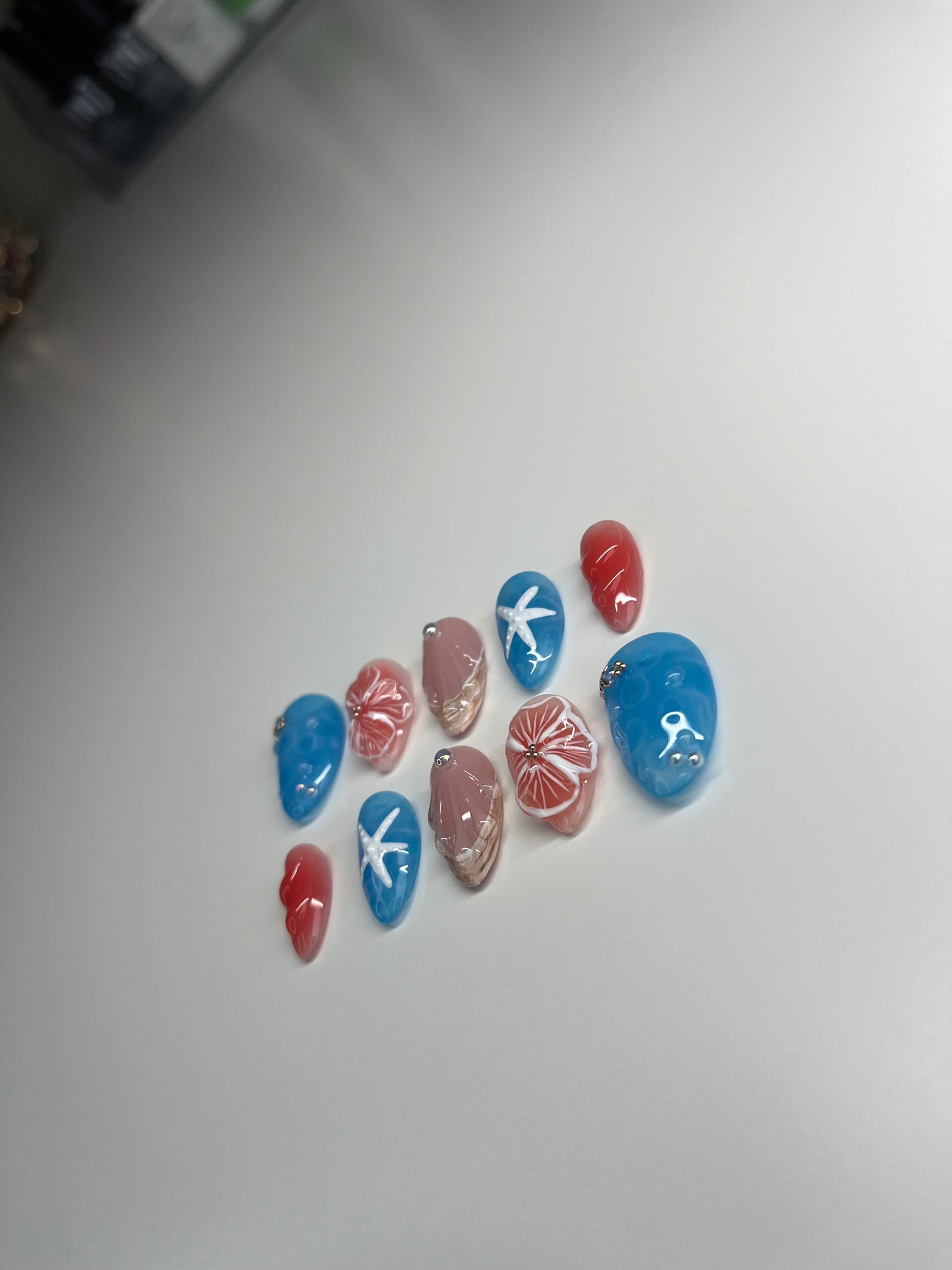 Hawaiian Themed Press on Nails