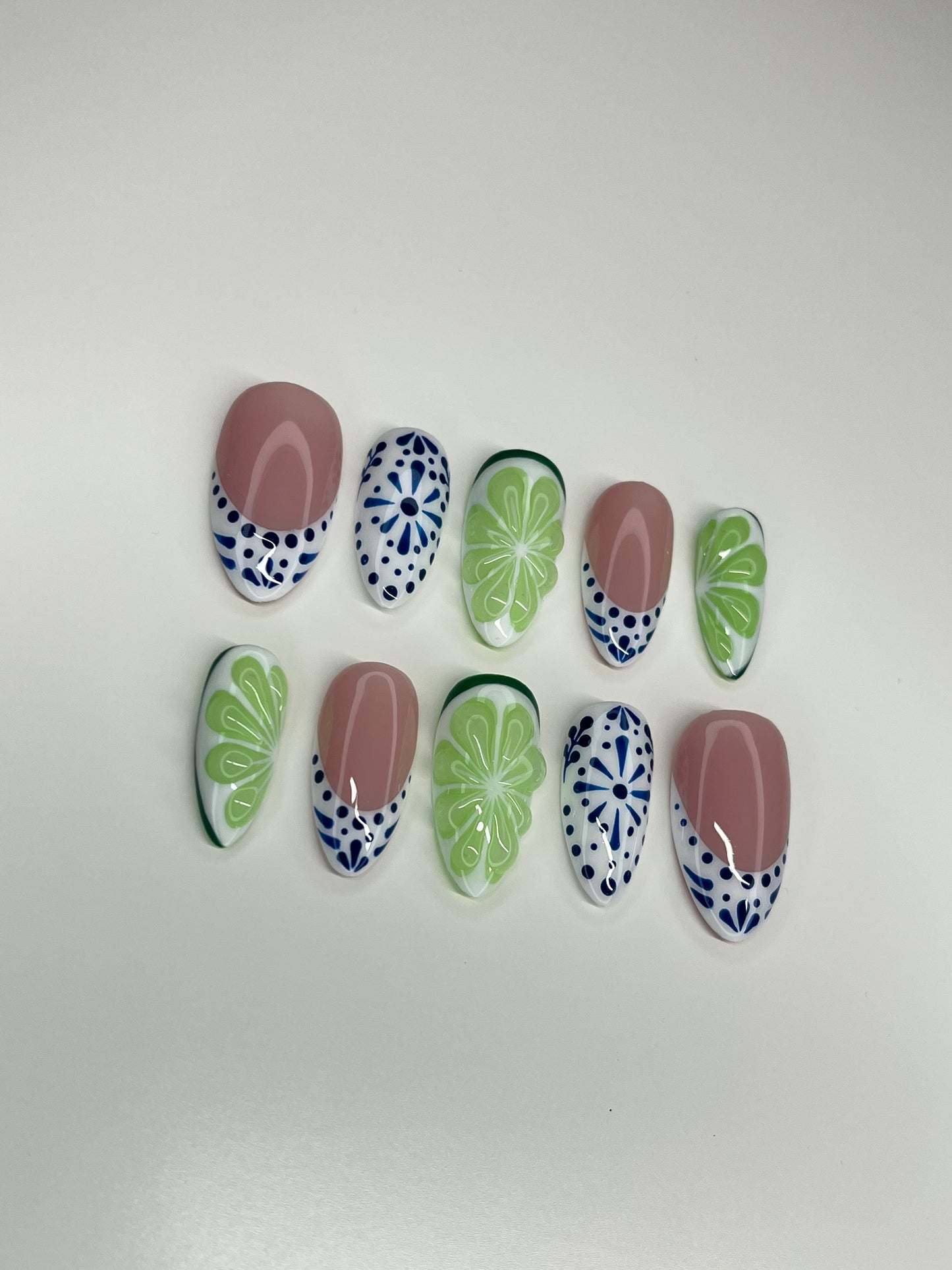 Tequila Lime Press on Nails