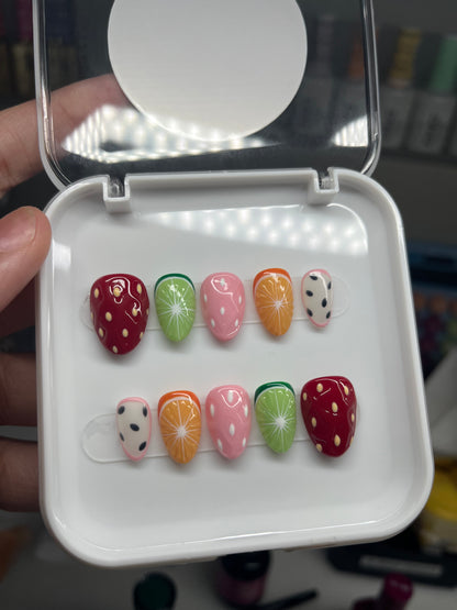 Fruit Press on Nails