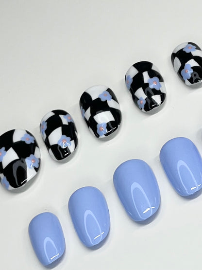 Blue Checkered