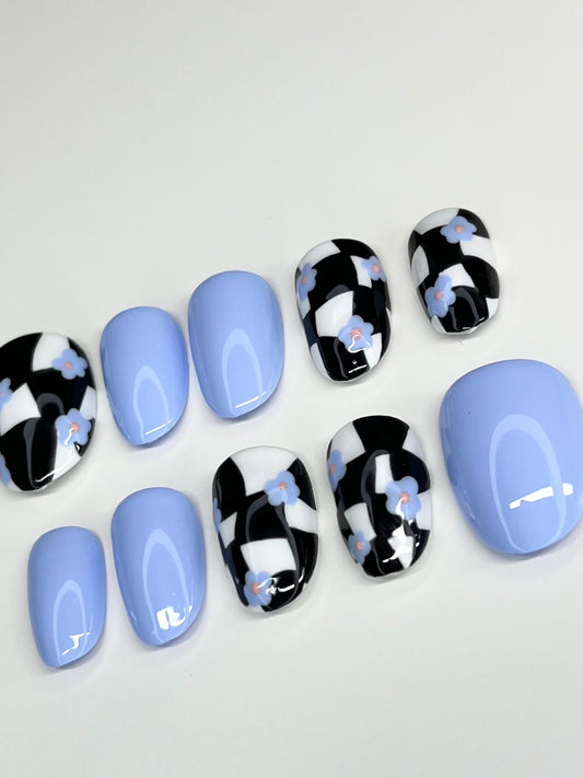Blue Checkered