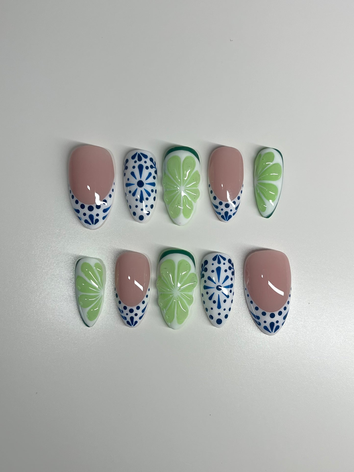 Tequila Lime Press on Nails