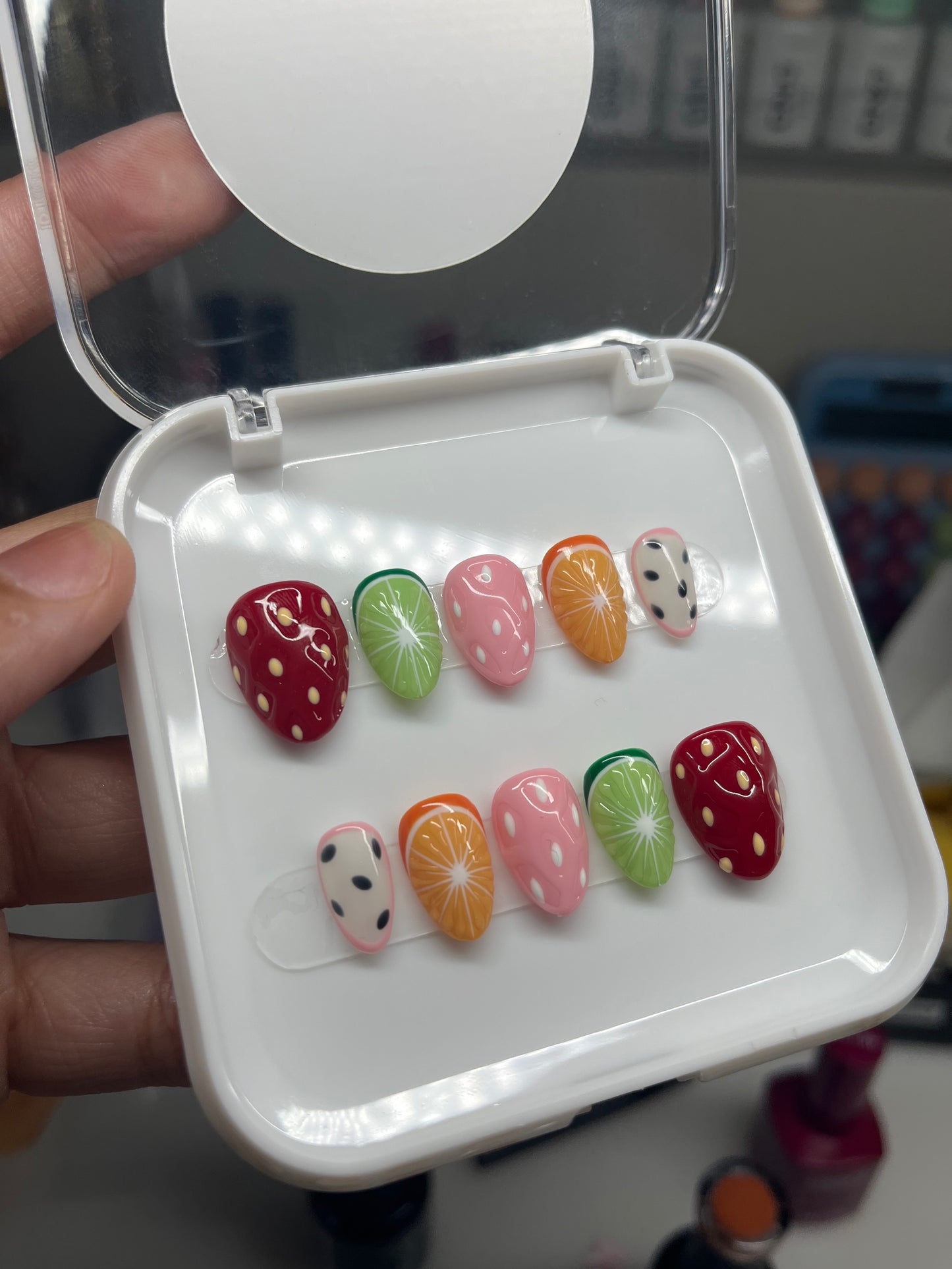 Fruit Press on Nails