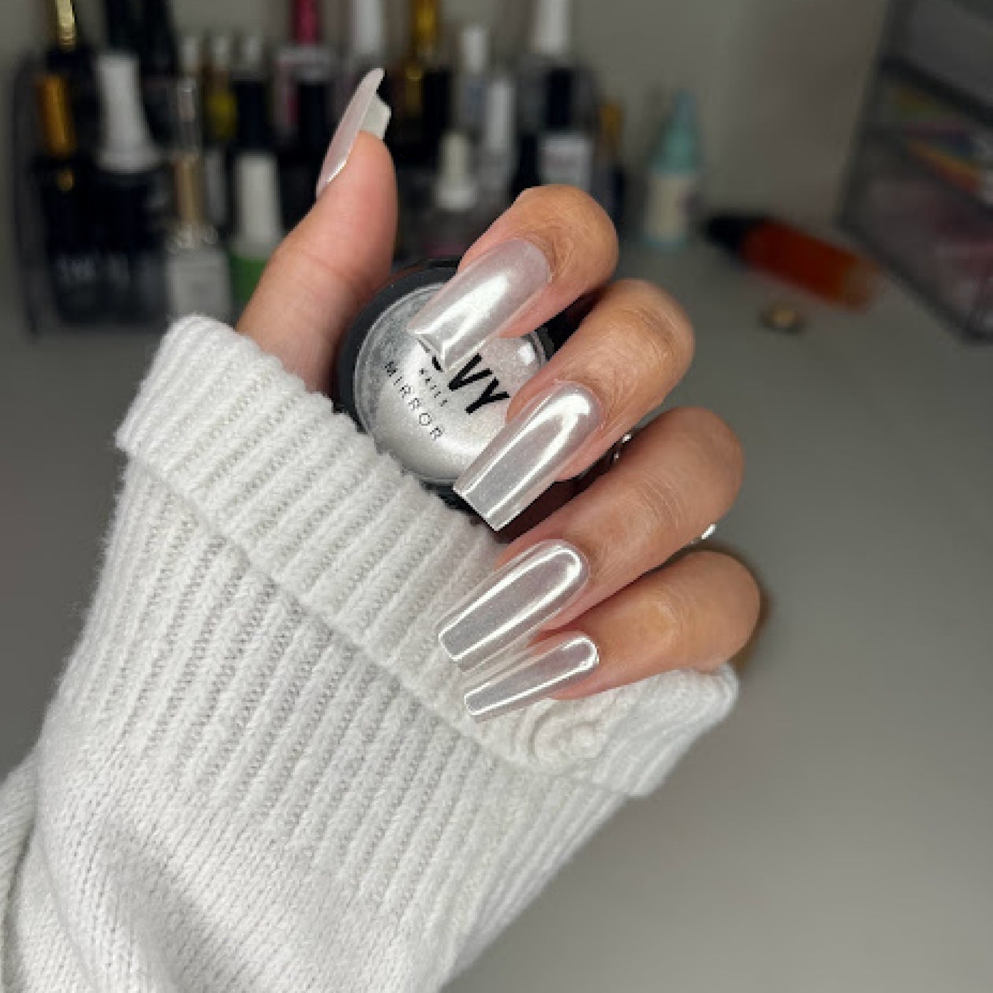 Mirror Chrome Press on Nails